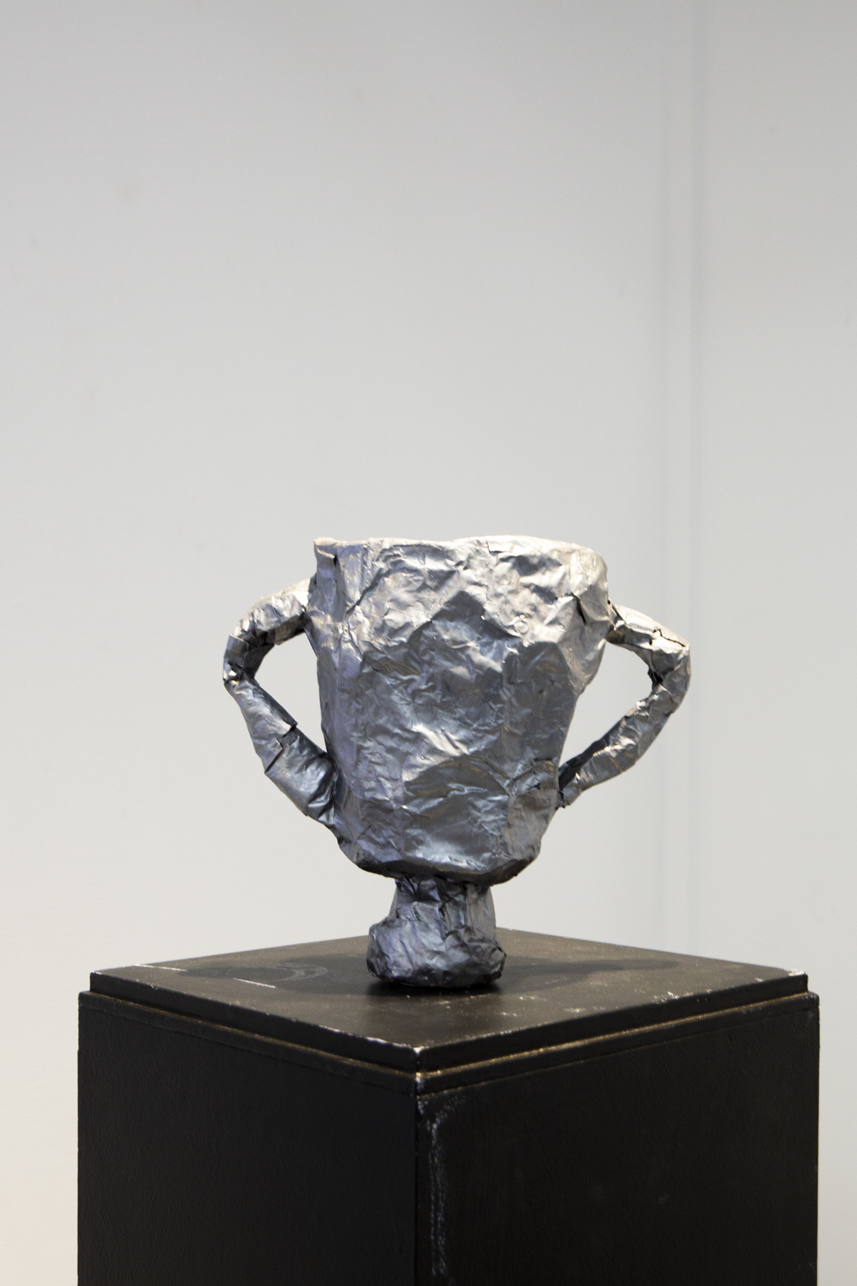Paper-Mache Premiership Cup sculpture